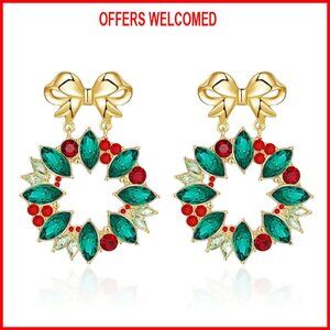 Hypoallergenic Dangle Earrings, Zinc French Wire Back, Holiday Jewelry Gift